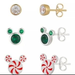 Tis the Season to be Jolly Mickey Mouse Earrings